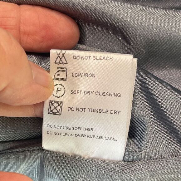 Bogner Blue Fleece Lined Half Zip Mock Neck Long Sleeve Pullover Sweater Size 40 - Picture 11 of 12